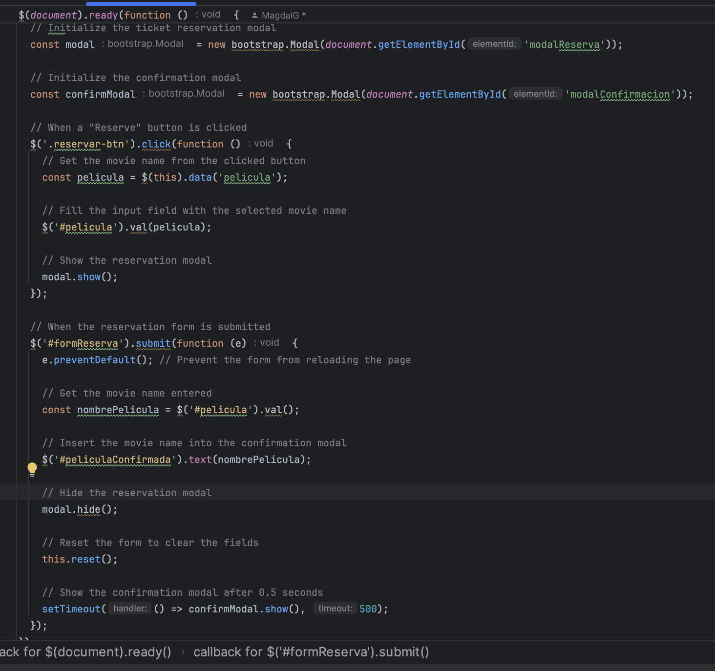 CineFlash JavaScript code