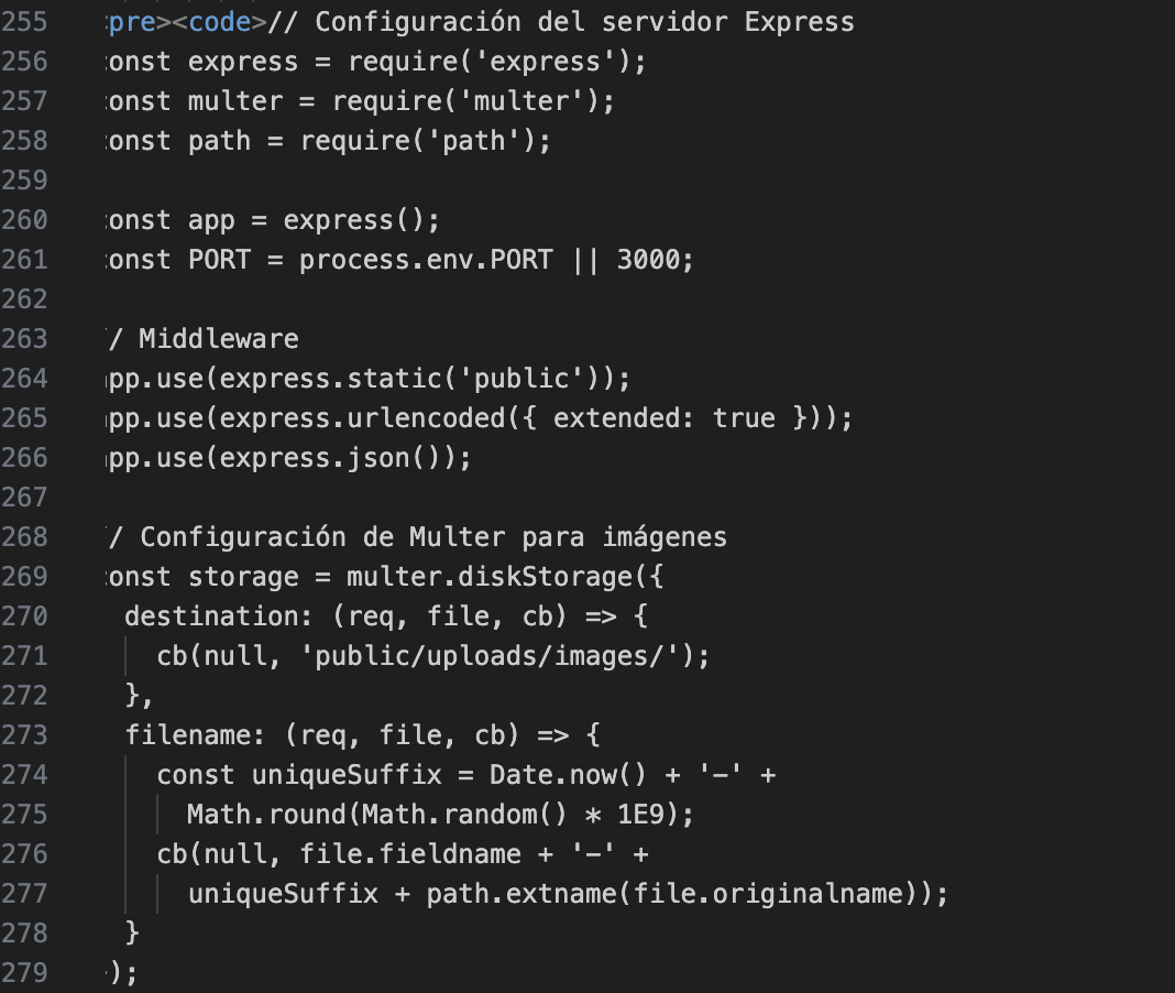 Configuración del Servidor Express