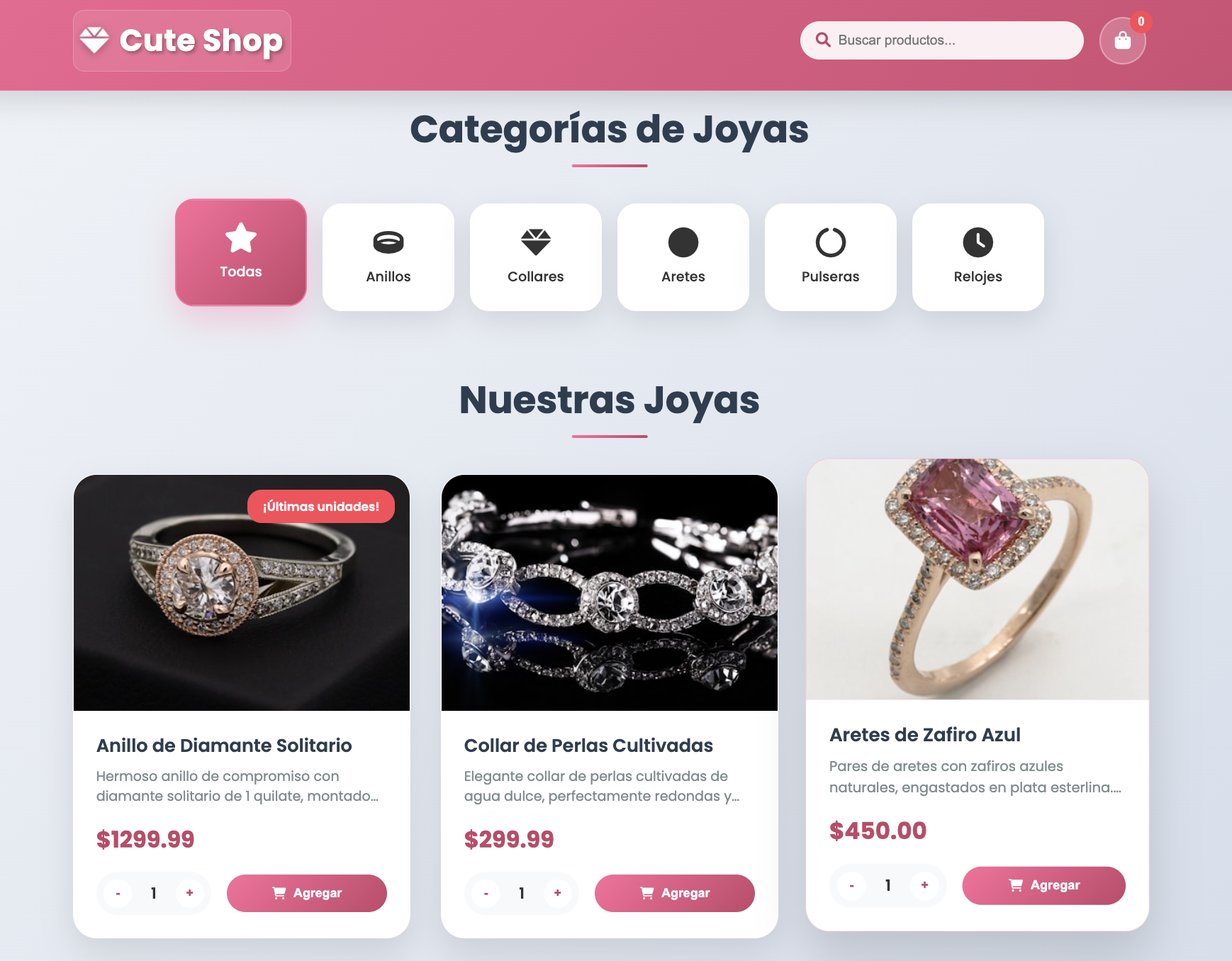 Cute Shop - E-commerce