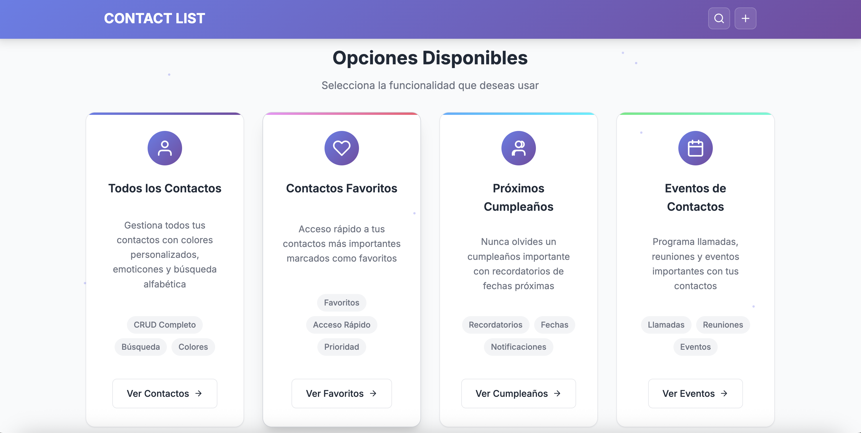 Gestor de Contactos - Aplicación web