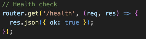 Health Check Endpoint