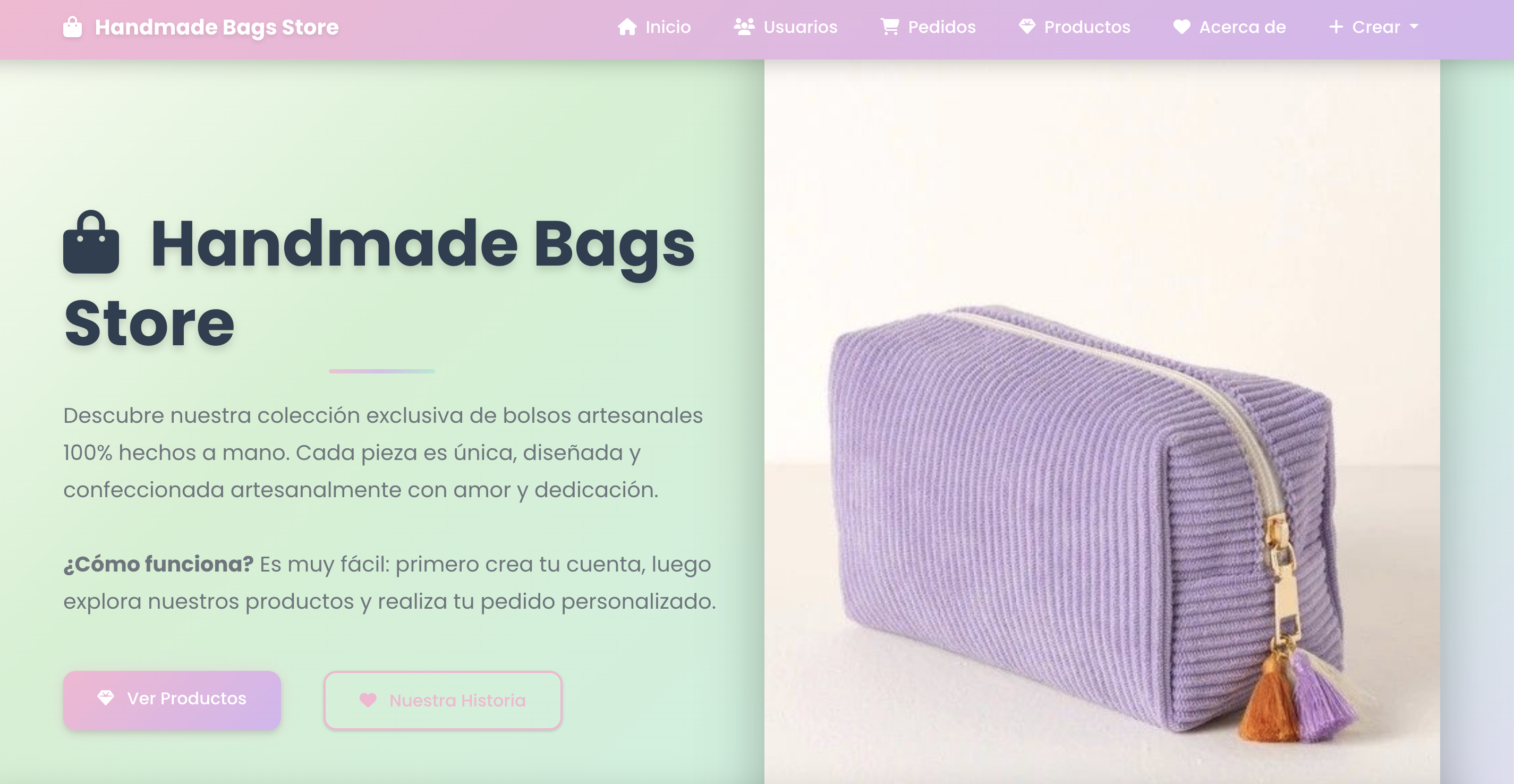 Handmade Bags Store - Sistema de Gestión