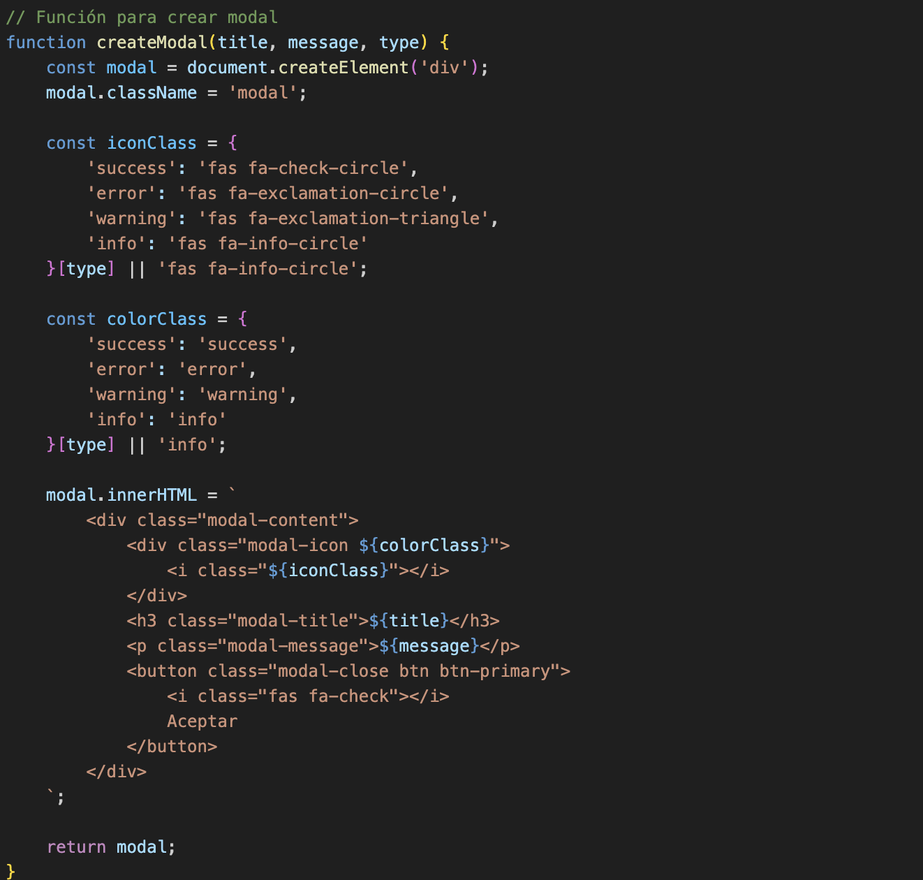 Sistema de Modales JavaScript